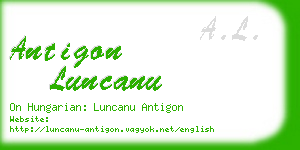 antigon luncanu business card